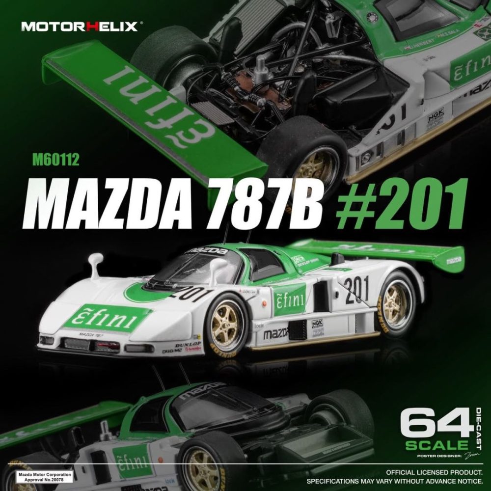 (Pre-Order) Mazda 787B #1 Green White