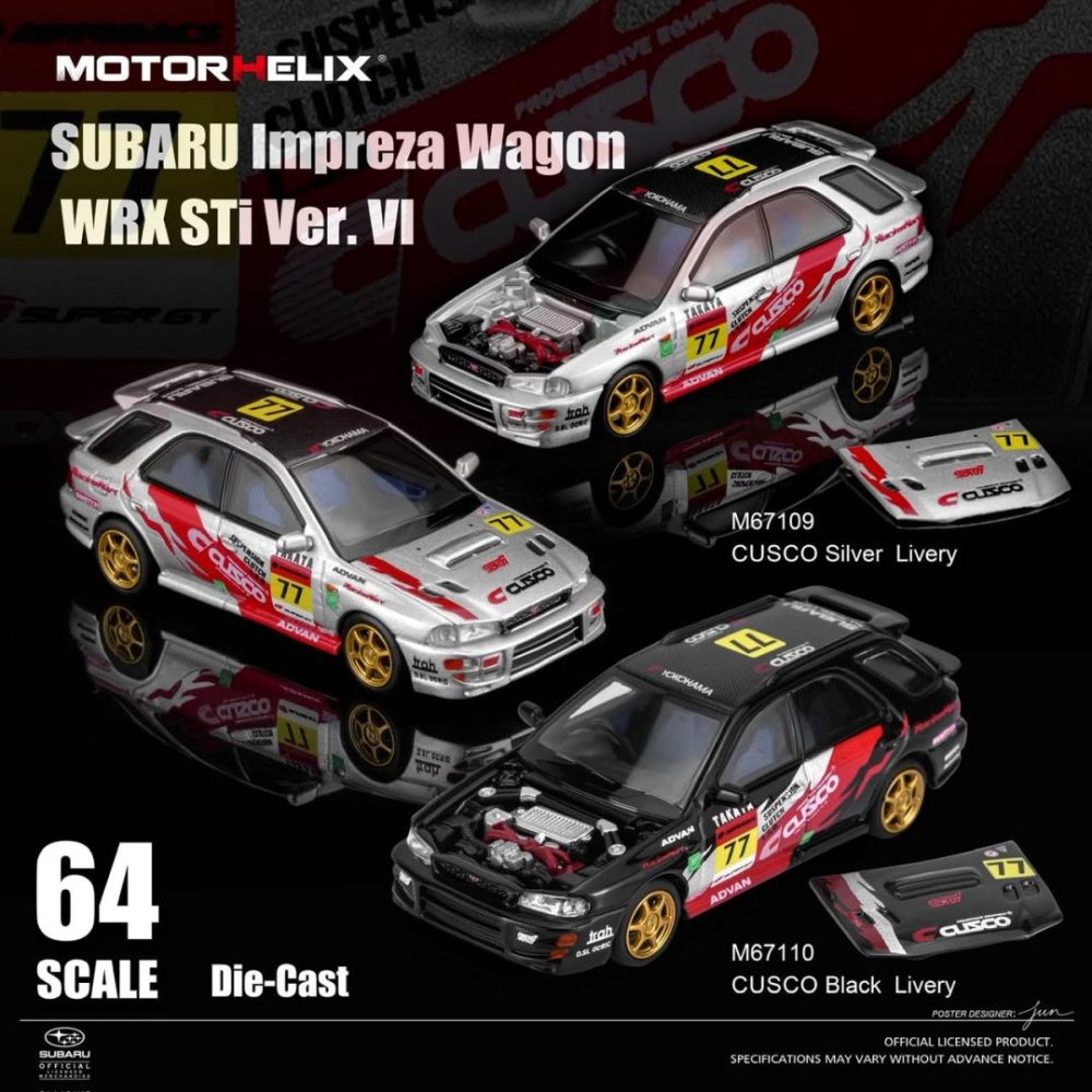 (Pre-Order) Subaru Impreza Wagon WRX STI CUSCO Black Livery