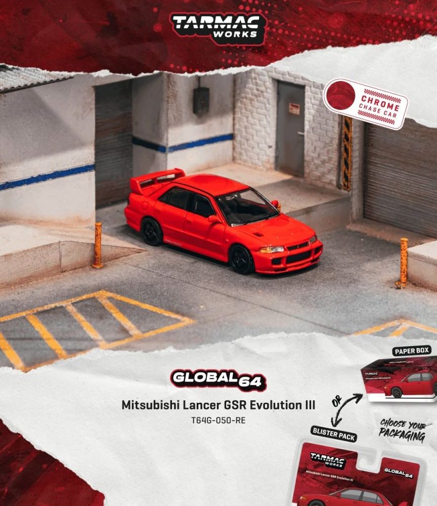 (Pre-Order) Mitsubishi Lancer GSR Evolution III Red