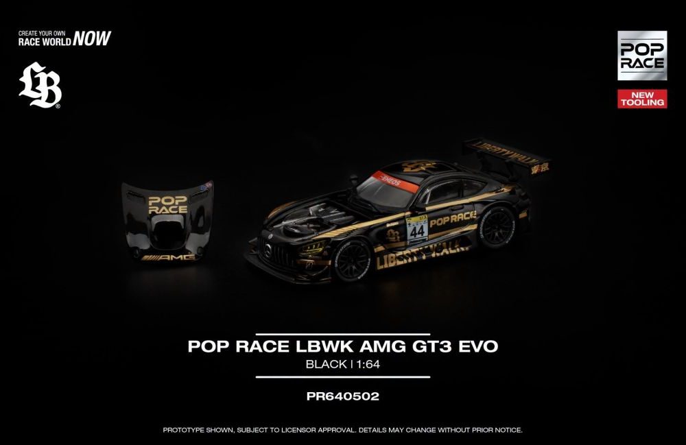 (Pre-order) LBWK Mercedes Benz AMG GT3 EVO Black