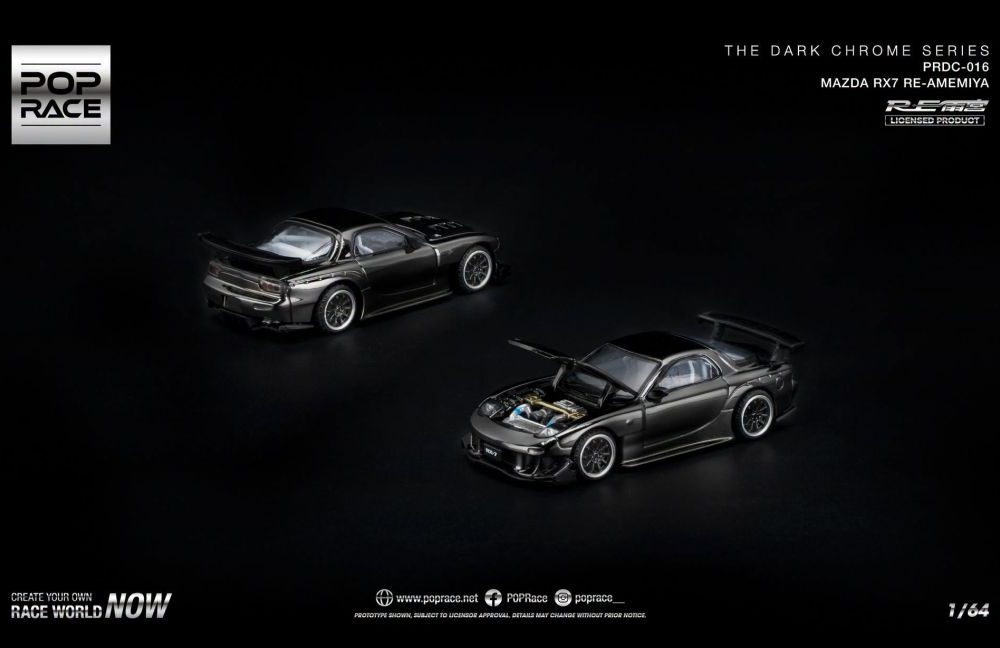 (Pre-Order) Mazda RX-7 FC3S RE-AMEMIYA Dark Chrome