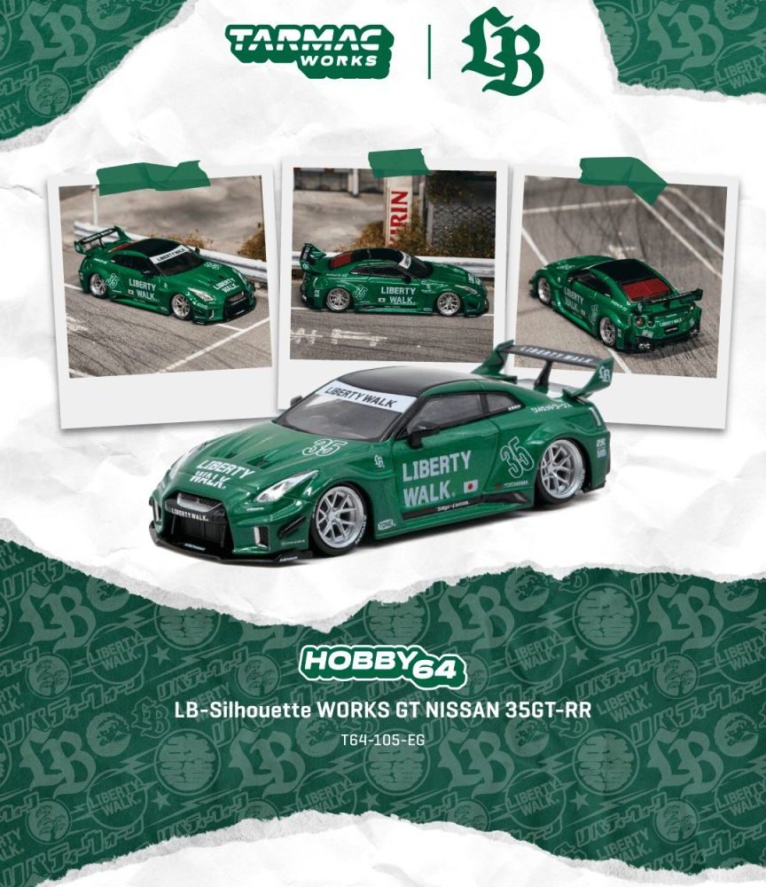 (Pre-Order) LB-WORKS LB Silhouette Nissan GT-R R35 35GT-RR Emerald Green