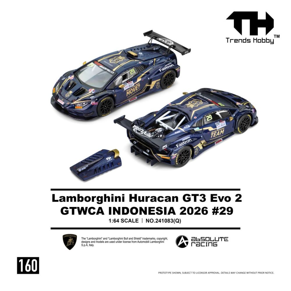 (Pre-Order) Lamborghini Huracan GT3 EVO2 GTWCA Indonesia 2026 #29