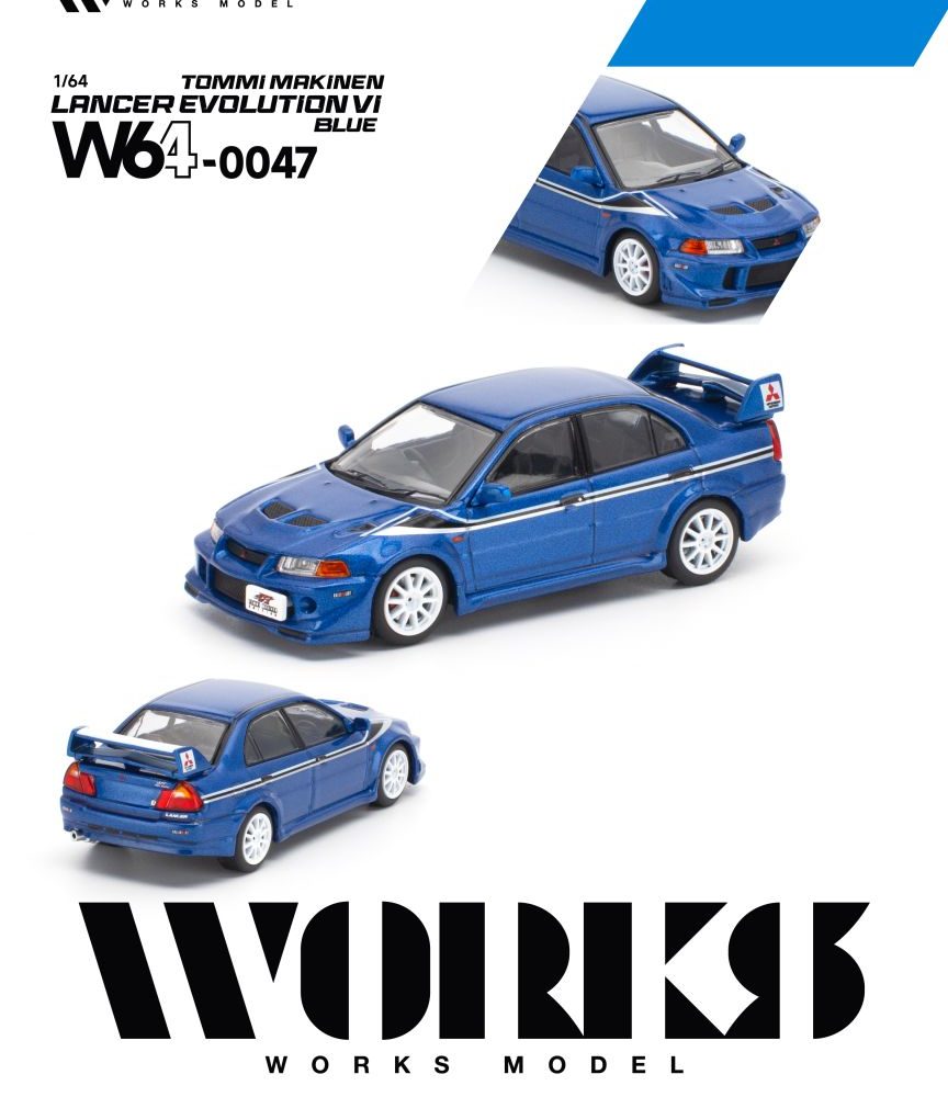 (Pre-order) Mitsubishi Lancer Evolution VI Tommi Makinen Blue