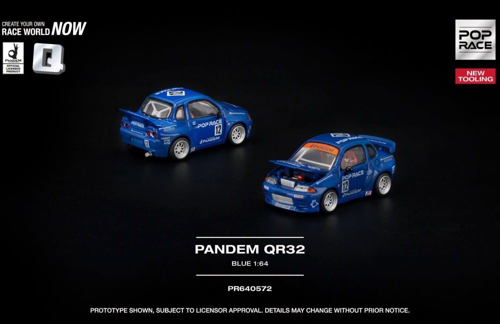 (Pre-Order) Pandem QR32 Blue (Mini R32 GTR) Pocketbunny Suzuki Twin R32