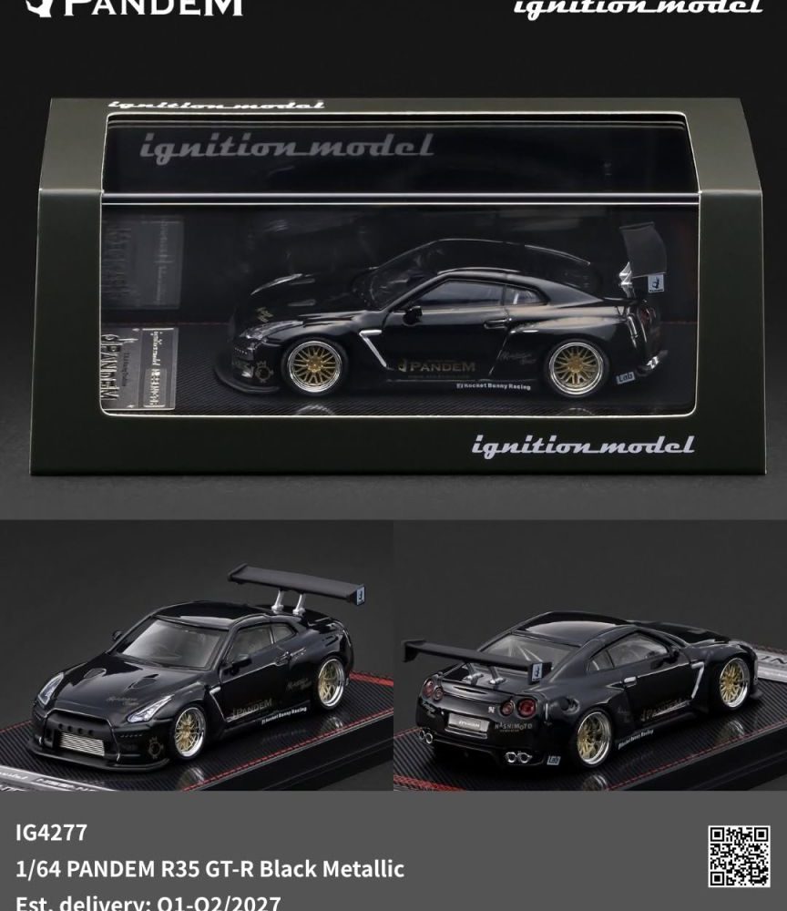 (Pre-Order) PANDEM Nissan R35 GT-R Black Metallic