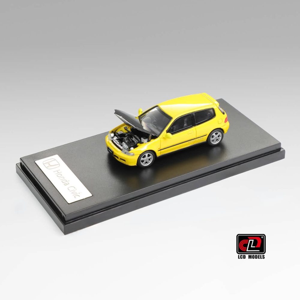(Pre-Order) Honda Civic SiR II (EG6) Yellow with Carbon Hood