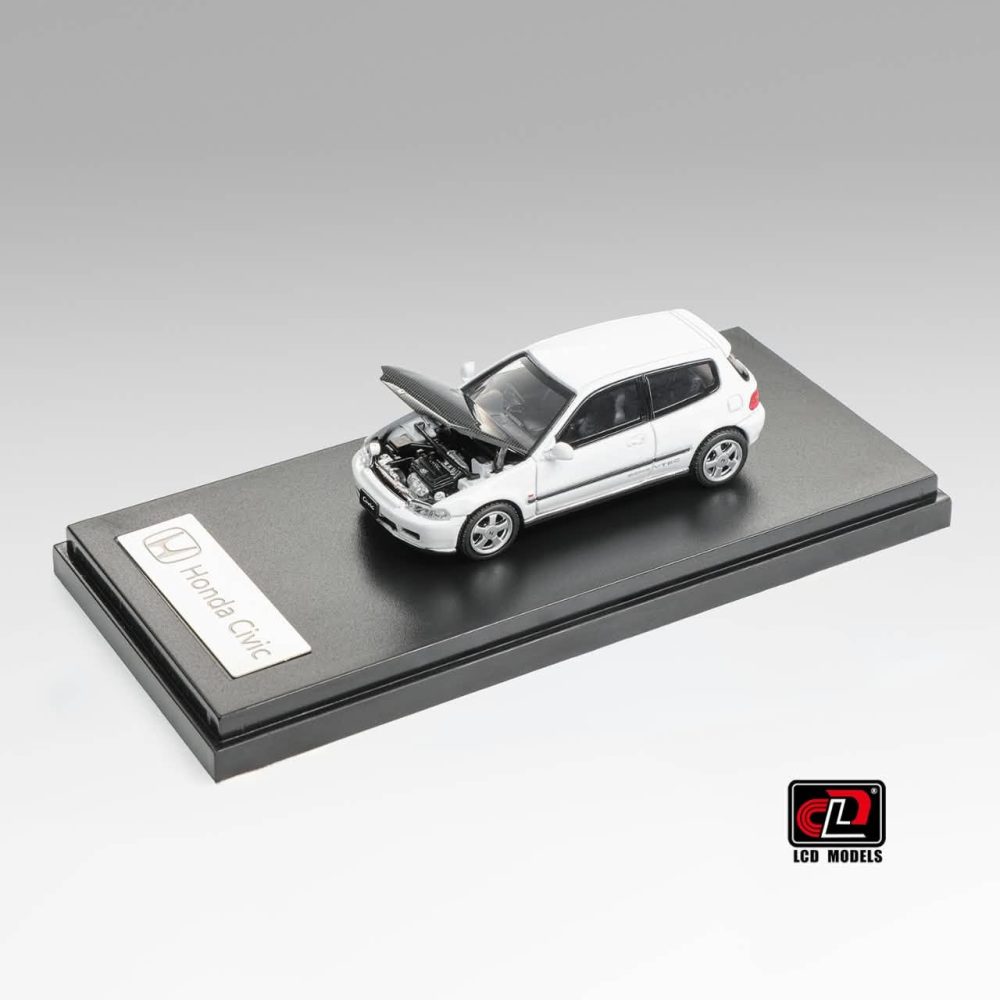 (Pre-Order) Honda Civic SiR II (EG6) White with Carbon Hood