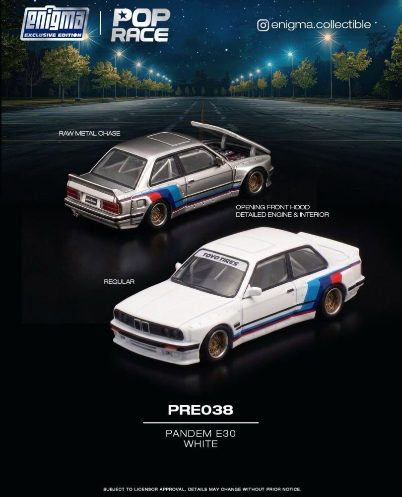 (Pre-Order) Rocket Bunny Pandem BMW E30 M3 White