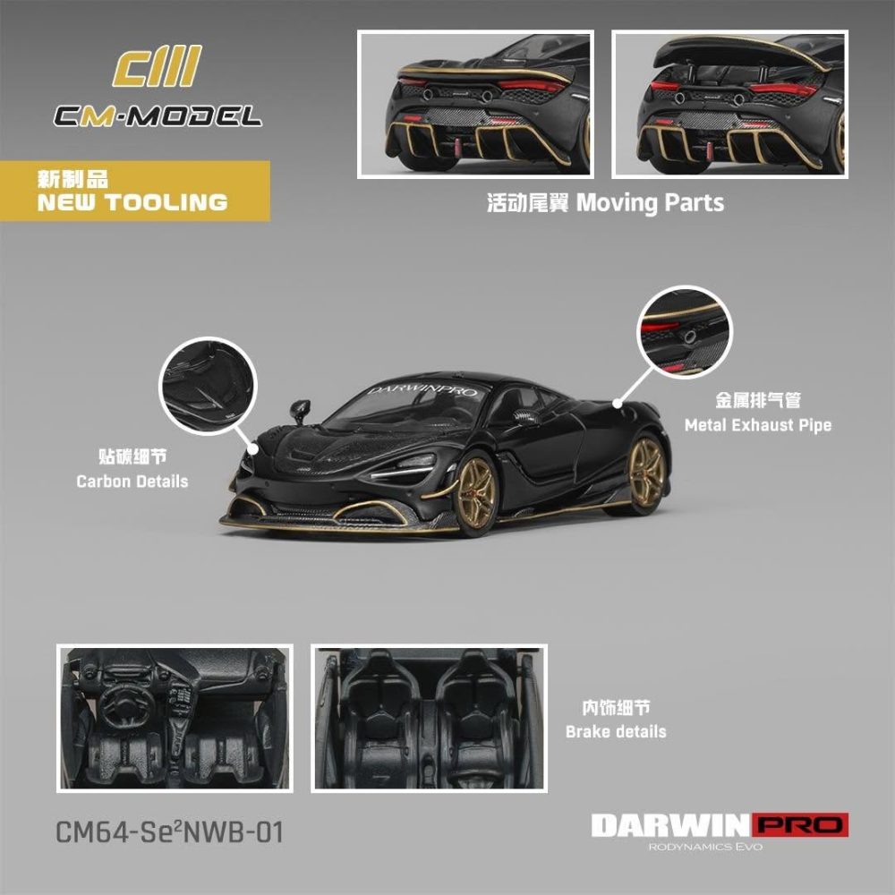 (Pre-Order) DarwinPRO Mclaren 720Se²NWB MattBlack