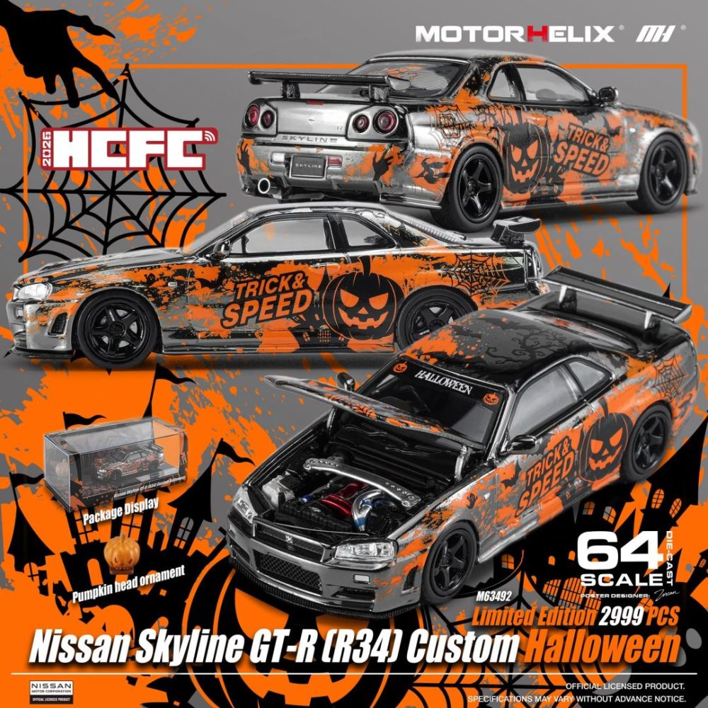 (Pre-Order) Nissan Skyline R34 Customized Halloween Special Edition