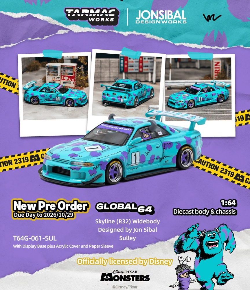 (Pre-Order) Nissan Skyline (R32) Widebody - Designed by Jon Sibal "Sulley"
